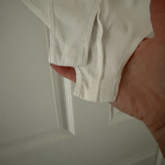 Reformation White Sleeveless Bodysuit Leni Knit - Picture 4 of 4